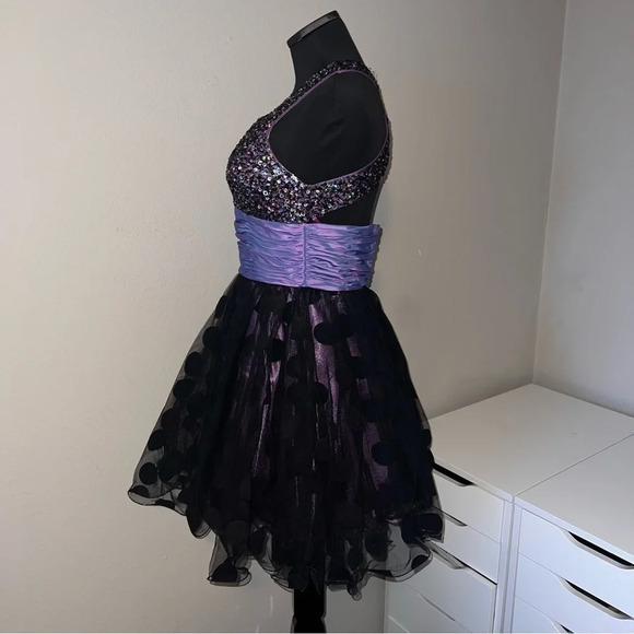 Jovani 152066 Sequence Tulle Dress Size 2 ❤️ - Picture 2 of 9